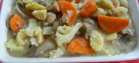 Mixed vegetables in creamy sauce