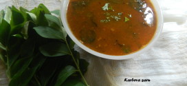Karbeva saru,Curry leaves soup