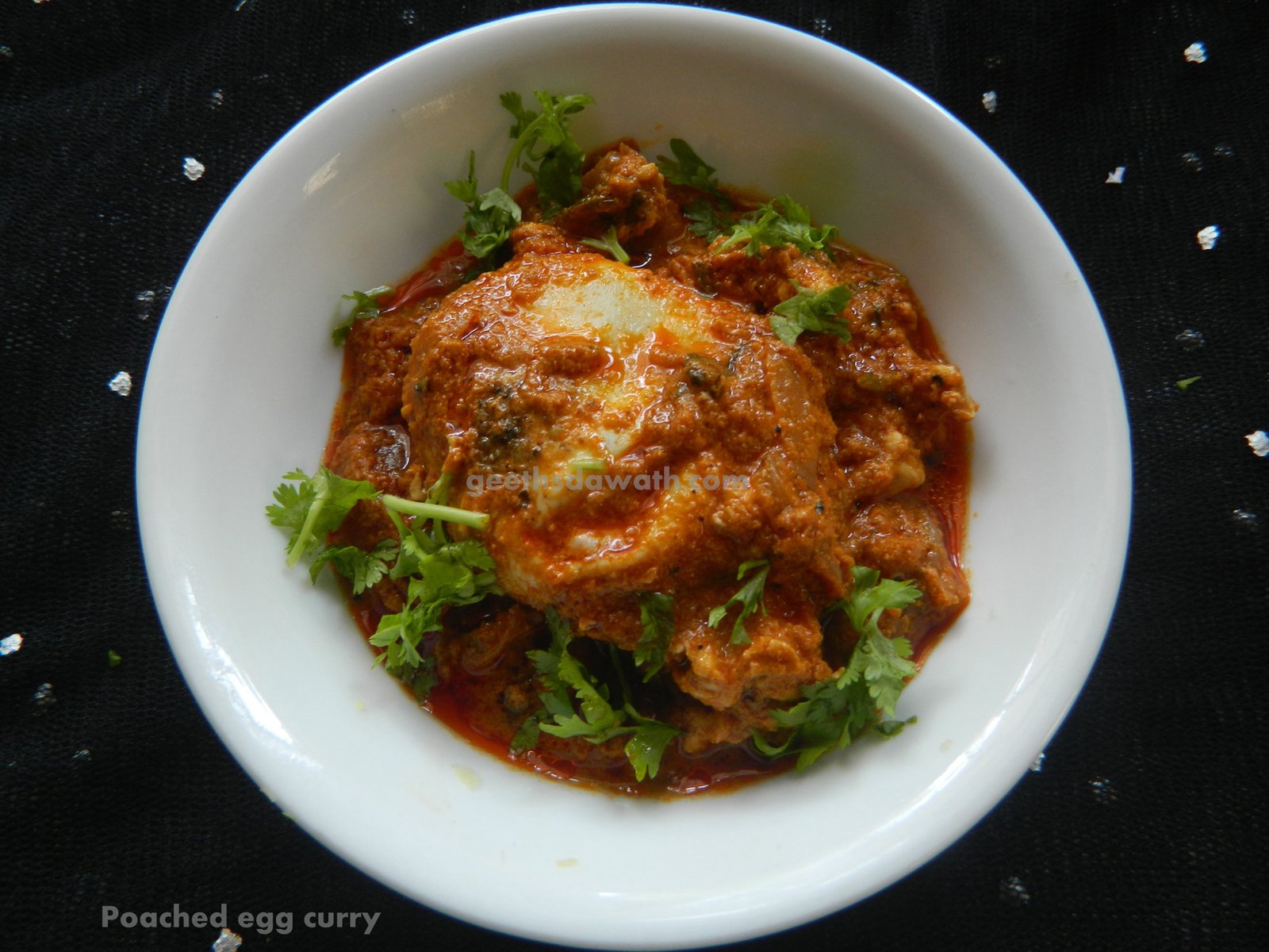 Poached egg curry Geeths Dawath